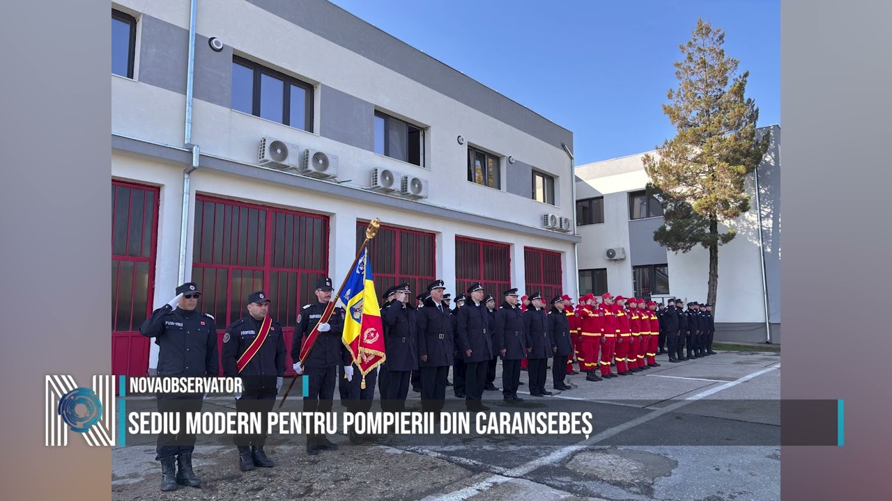 Sediu modern pentru pompierii din Caransebeș