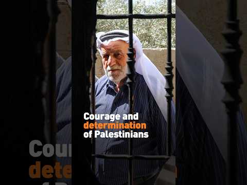 Courage and determination of Palestinians