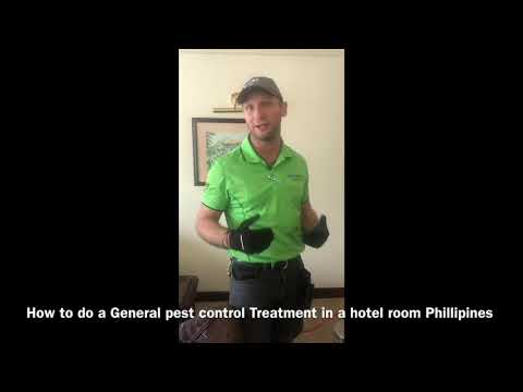 How to do a General Pest Control Treatment in a hotel room