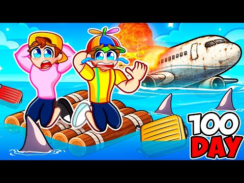 We Survived 100 DAYS After Airplane Crash In GTA 5...