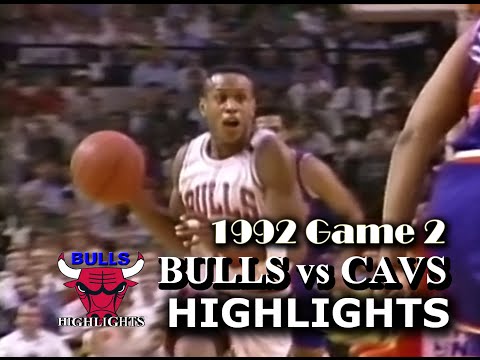 May 21, 1992 Bulls vs Cavs game 2 highlights