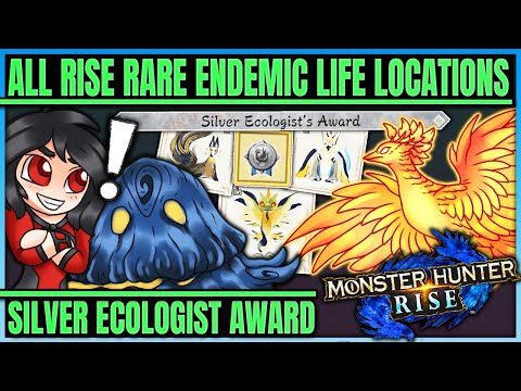 All Rise Rare Endemic Life - 5 SECRET MONSTERS - Showcase + Location - Monster Hunter Rise!