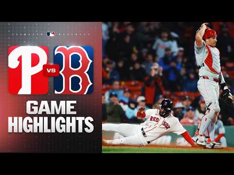 보스턴 VS 필라델피아 1:3 MLB 스포츠하이라이트