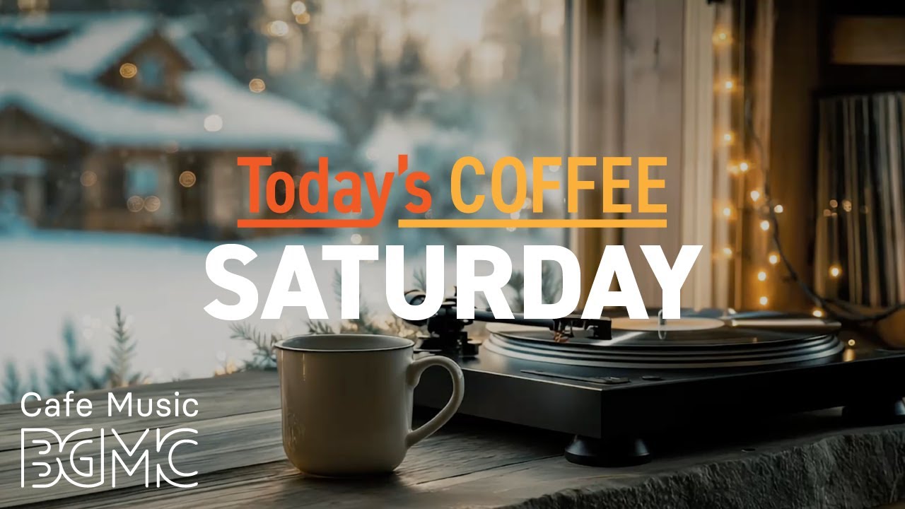SATURDAY COFFEE: Snowy Cozy Cafe ❄️ Relaxing Jazz Music for Weekend Reading & Home Time