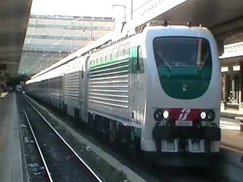 E403.003 + E402.161 in partenza con l' IC 596 Roma Termini - Firenze Santa Maria Novella