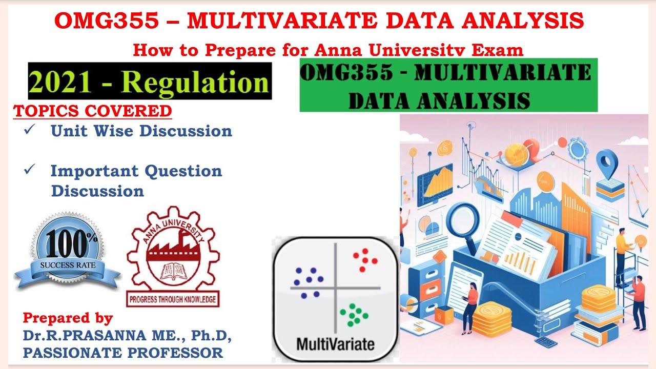 Anna University exam Preparation - OMG355 - Multivariate Data Analysis - Important Questions