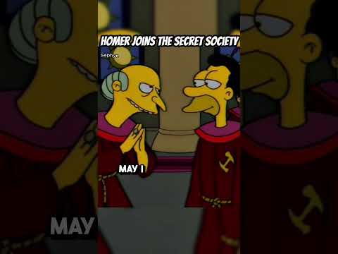 Homer Joins The Secret Society #simpsons #shorts #thesimpsons #funny #funnyvideo
