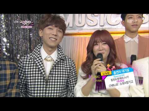 140307 SoYou X Jung Gi Go & CNBLUE - INTERVIEW @ Music Bank [720P]