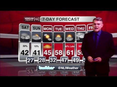 NewsLink Indiana Weather 03/18/16 - Caleb Saylor