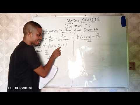MATHS 112 [ELEMENTARY CALCULUS: LESSON 1]