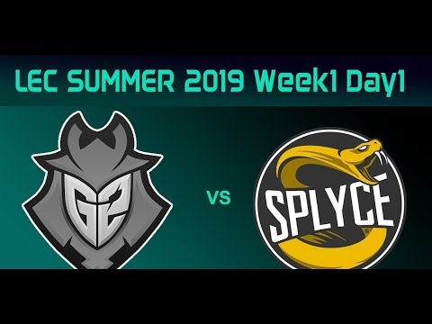 G2 vs Splyce | LEC Summer 2019 W1D1 | FULL GAME