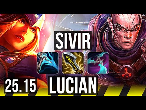 SIVIR & Thresh vs LUCIAN & Pyke (ADC) | 52k DMG, Legendary, 20/5/12 | KR Diamond | 25.15