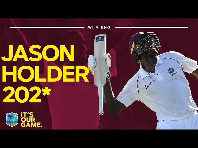 Match-Winning Innings! | Jason Holder Hits 202 Not Out Against England | Extended Highlights