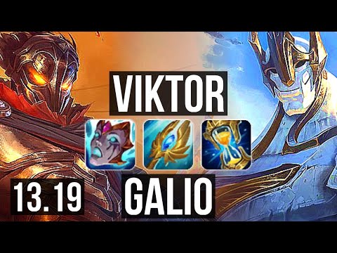 VIKTOR vs GALIO (MID) | 12/3/12, Legendary, 300+ games | EUW Master | 13.19