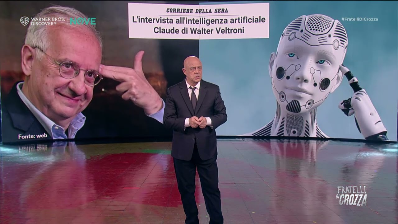 Crozza su AI e Veltroni: "Claude ha trattato Walter come una persona normale"