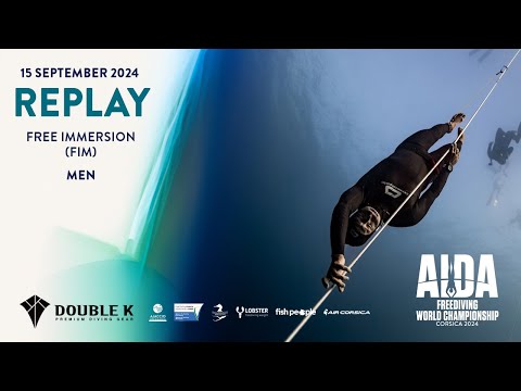 AIDA Depth World Championship Ajaccio 2024 - Free Immersion (FIM) - Men