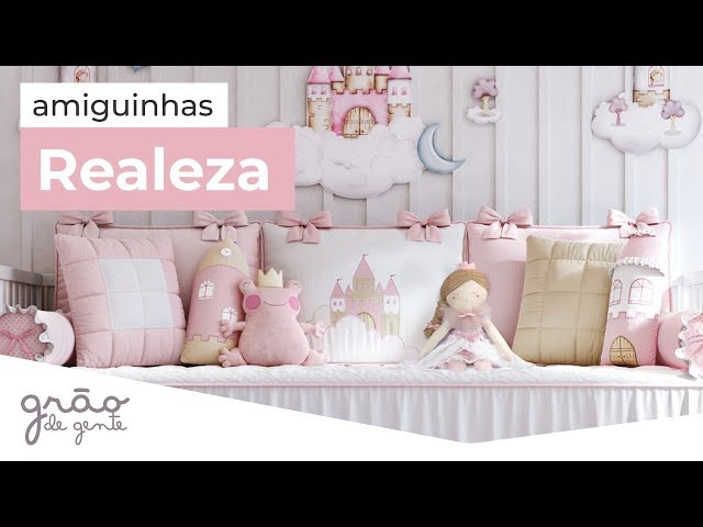 QUARTO DE BEBÊ AMIGUINHAS REALEZA | GRÃO DE GENTE