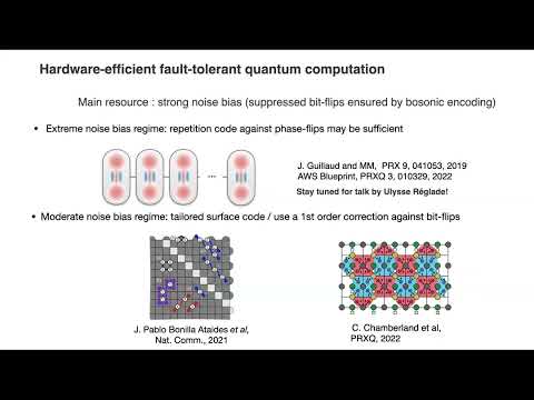 Mazyar Mirrahimi – Gate designs for confined bosonic qubits