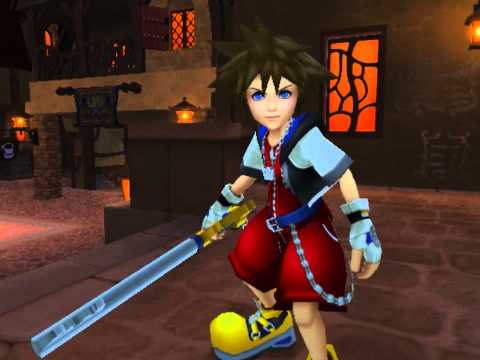 Kingdom Hearts, English cutscene: 35 - Leon Appears - HD 720p