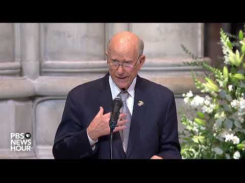 WATCH: Bob Dole was critical to existence of WWII memorial, Pat Roberts says at Dole funeral service