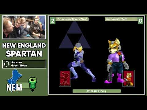 NE Melee Spartan 2 - glock/GWM420 (Red) vs. DrLobster/Silver (Blue) - SSBM Doubles WF