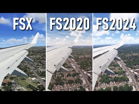 FSX vs FS2020 vs FS2024 | Microsoft Flight Simulator Comparison (4K)