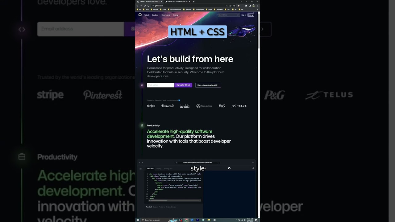 Video 51/100, What is the difference between HTML and CSS? #MostAskedCodingQuestions