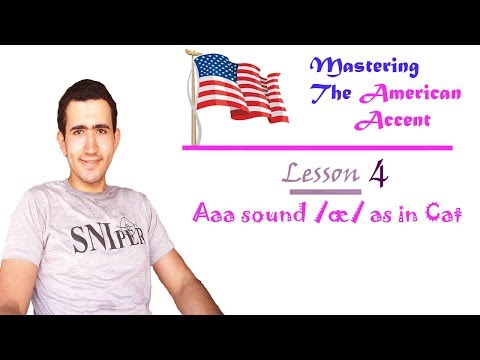 Aaa sound /æ/ as in Cat -  American accent Lesson 4