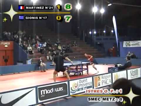 Table Tennis - Attack (MARTINEZ) Vs Defense (GIONIS) I !
