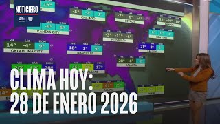 Pronóstico del clima hoy 28 de enero 2026: temperaturas bajo cero y alerta por tormenta costera