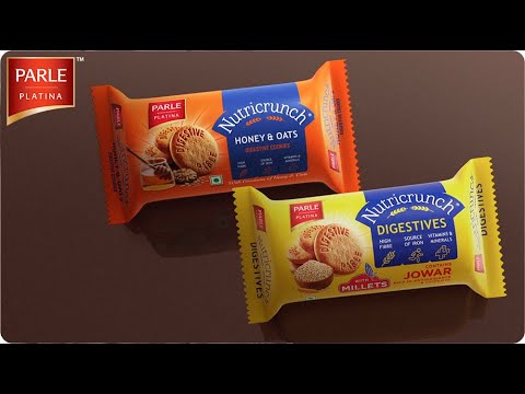 Parle Platina | Nutricrunch Digestive, Honey & Oats Cookies | 20 sec