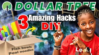 Grab Dollar Tree Fish bowls and pool noodles for these…