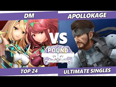 Pound 2022 Top 24 - DM (Pyra Mythra) Vs. Apollokage (Snake) SSBU Smash Ultimate Tournament