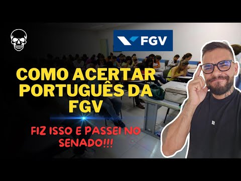 How to get Portuguese right in the FGV exams - I did this and got 90% right!