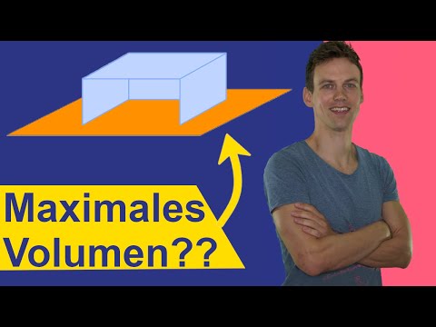 Extremwertaufgabe/ Optimierungsaufgabe #2 | Maximales Volumen von Quader - Mit Aufgabe und Lösung