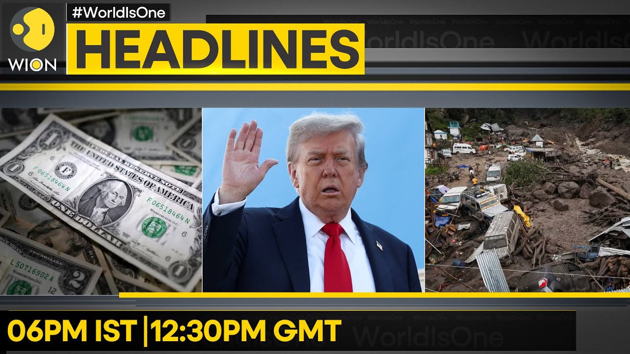 Trump EN route Alaska for big summit  | U.S. Dollar slips, Yen gains | WION Headlines