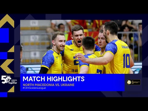 Highlights | North Macedonia vs. Ukraine - CEV Volleyball European Golden League 2023