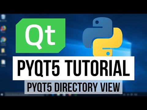 PyQt5 Tutorial 9 PyQt5 Directory View
