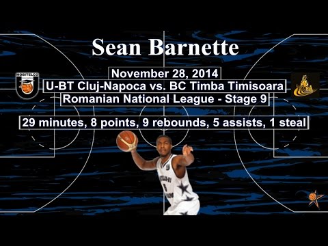 Sean Barnette - U-BT Cluj vs BC Timba Timisoara 28 Nov 2014
