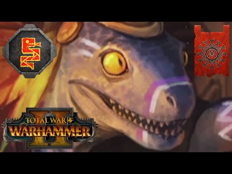 Full SKINK Build. Lizardmen Vs Skaven. Total War Warhammer 2, Multiplayer