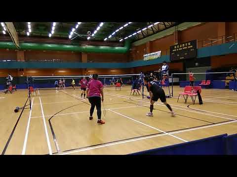 荃灣區女子雙打組分齡羽毛球比賽選段 20190811-1