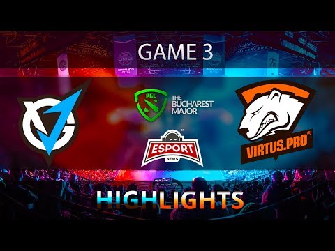 Dota 2: Virtus.pro vs VGJ.Thunder | PGL Bucharest Major | Game 3 | Highlights | 11.03.2018