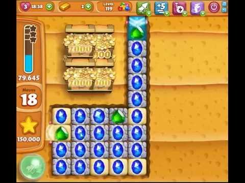 Diamond Digger Saga level 119 - 3 stars, no boosters used!
