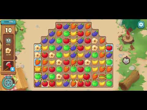 We Bare Bears Match3 Repairs Level 114 - No Boosters