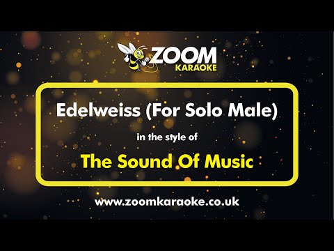 The Sound Of Music - Edelweiss (Karaoke Version for Solo Male) with Lyrics On Screen