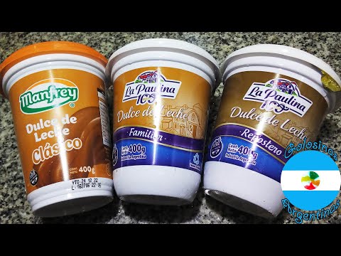 Manfrey Clásico y La Paulina Familiar y Repostero Dulce de Leche (todos elaborados por Manfrey)