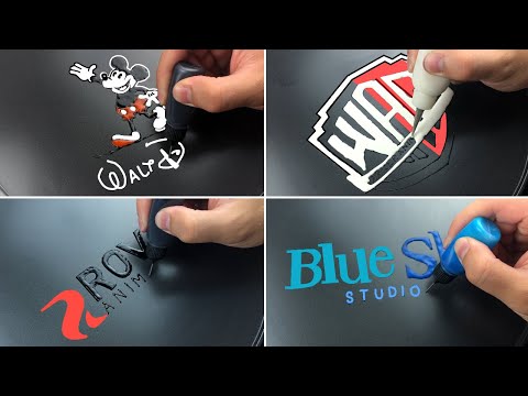 Animation Company Logos Pancake Art - Walt Disney, Warner Bros., Rovio, Blue Sky