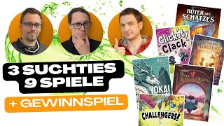 3 Suchties - 9 Spiele | Team Aufgetischt #352 | inkl. Gewinnspiel | das hat ein NachSPIEL!