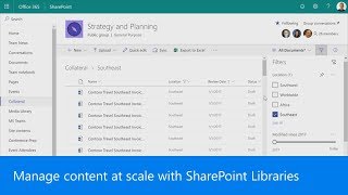 Manage content at scale with SharePoint Libraries