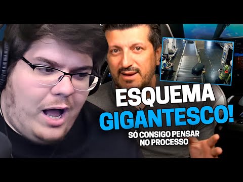 CASIMIRO REAGE: O CRIME DA MALA NO AEROPORTO DE GUARULHOS (PRESAS NA ALEMANHA) | Cortes do Casimito